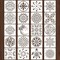 20-Piece Mandala Stencil Set (4 x 4 Inch) – Reusable Mandala Painting Templates for Wood, Wall, Floor, Tile, Fabric, Rock Art & DIY Craft Decoration
